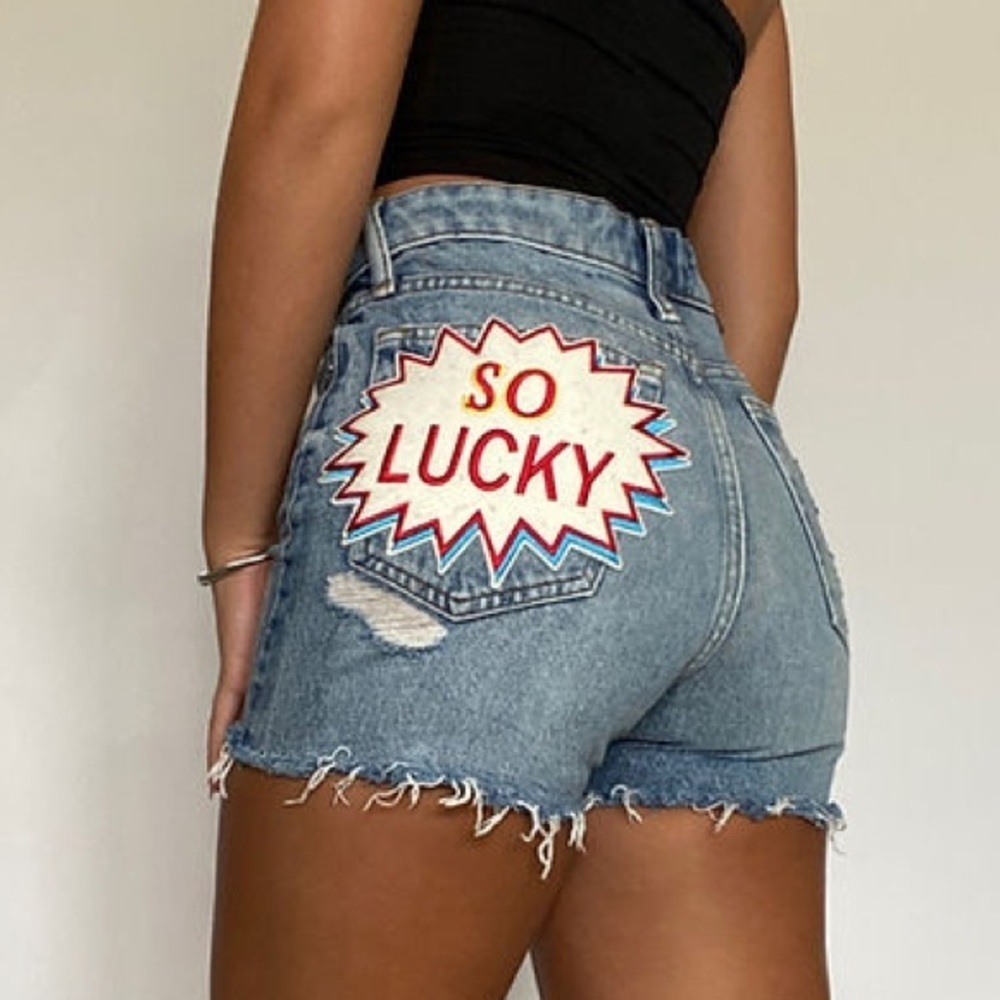 Lucky Brand Shorts Lucky Brand High Rise So Lucky Denim Shorts 4/27